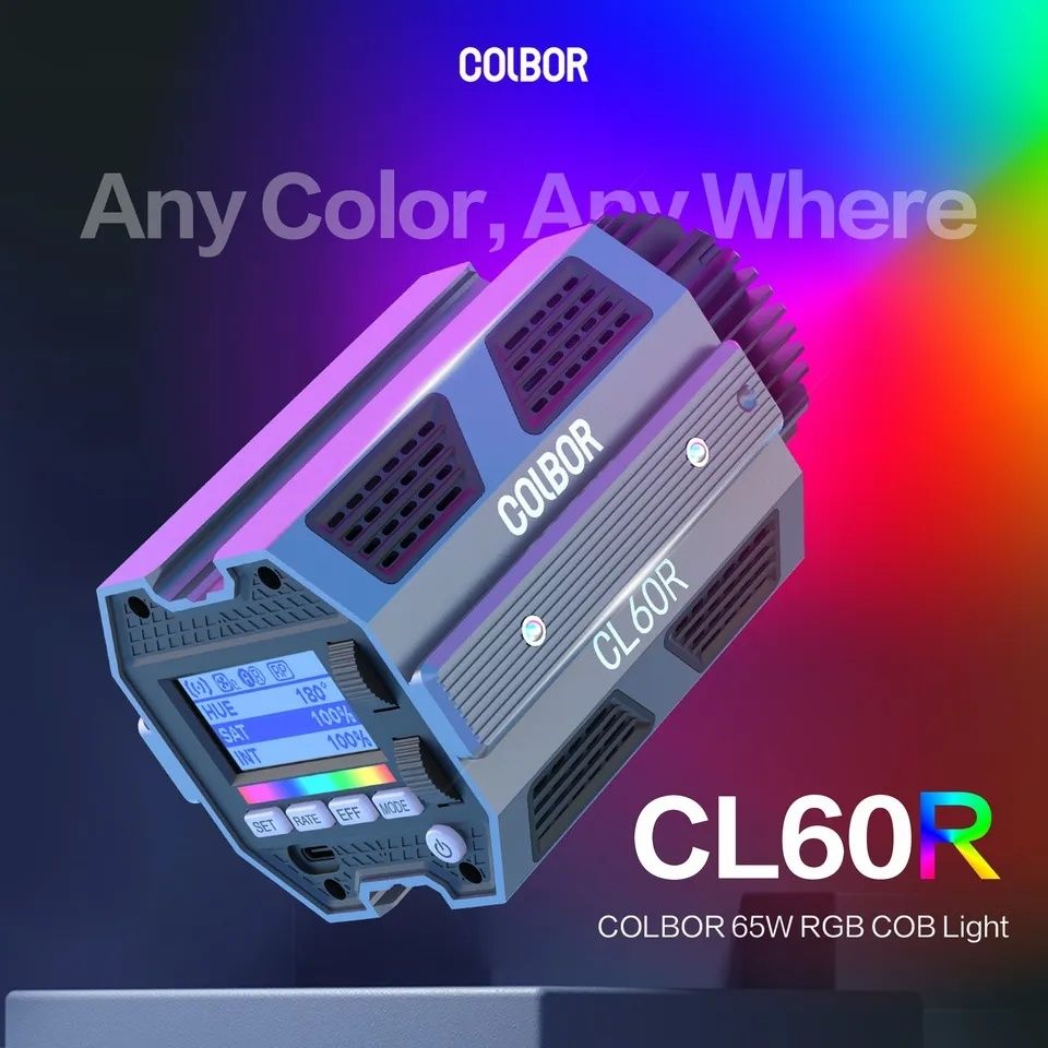 COLBOR CL60R відео світло | RGB | видео свет | лампа