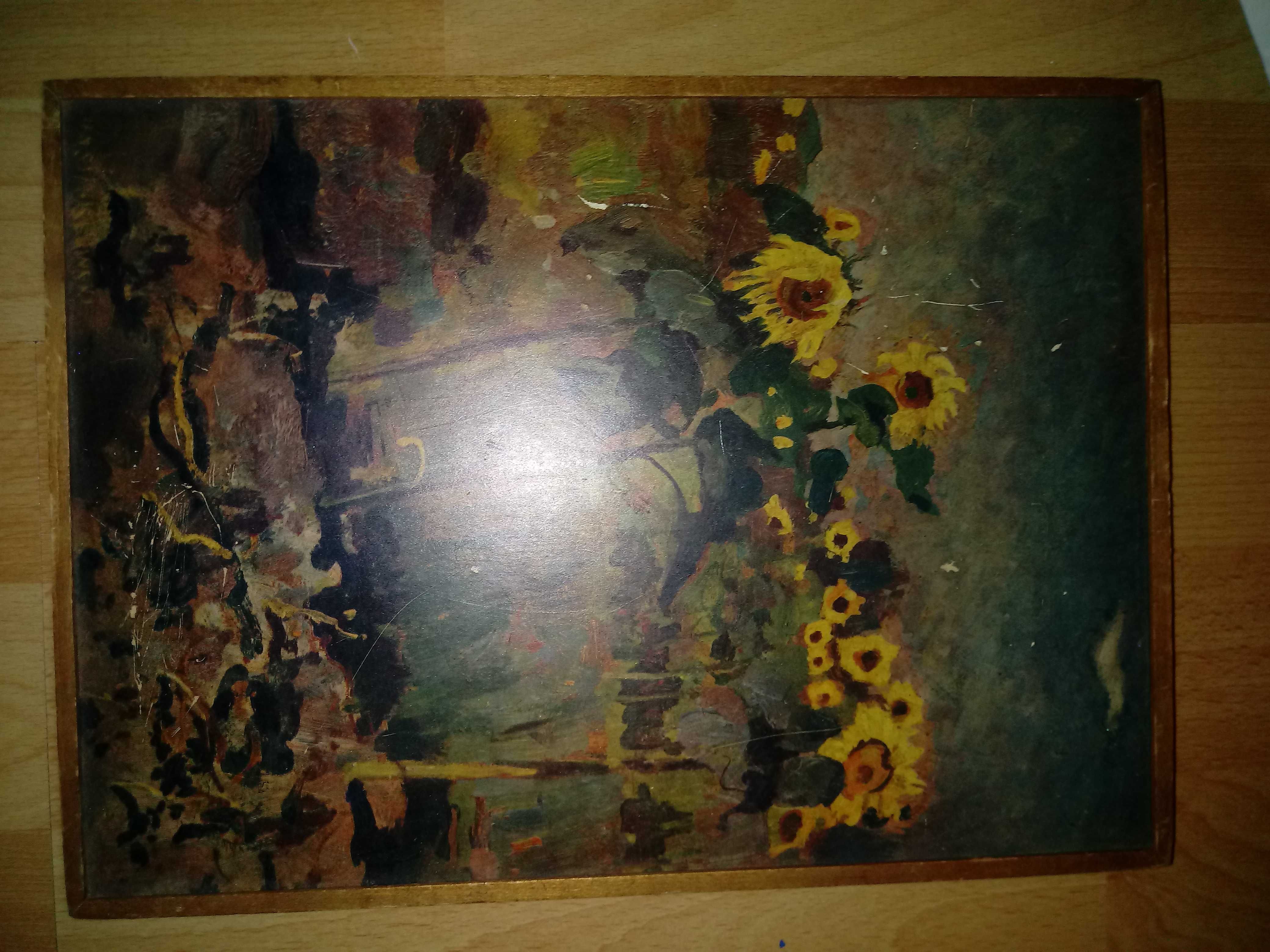 Obraz kwiaty słoneczniki i polne