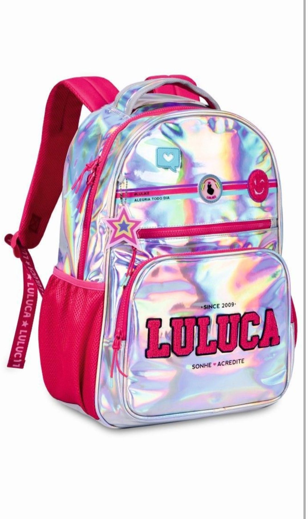 Mochila LULUCA prateada