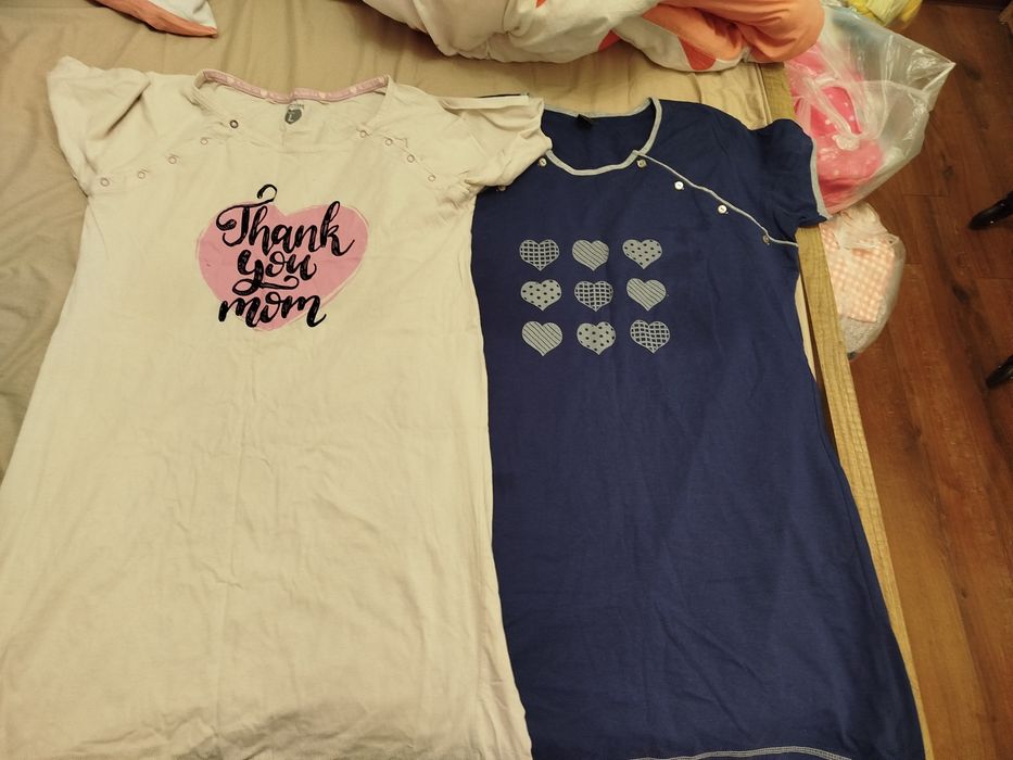 Koszule nocne do karmienia. Rozmiar xl i XXL .