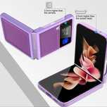Etui Vizvera Samsung Galaxy Z Flip 3 5G Fioletowe Ultracienkie