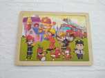 Puzzle Infantil de Bombeiros, em Madeira