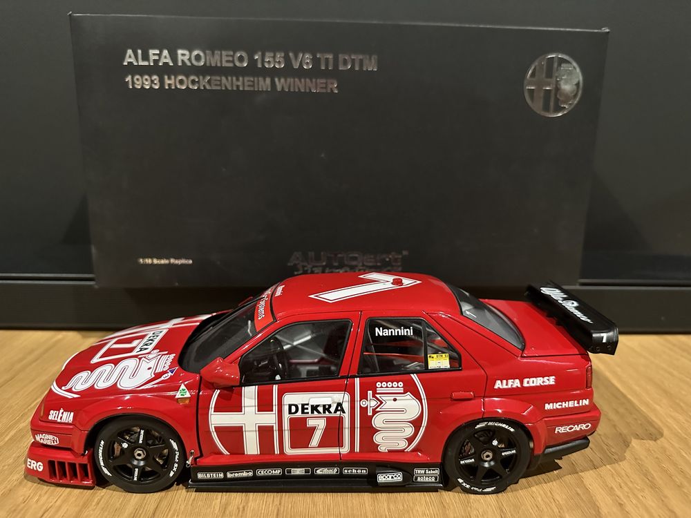 Autoart Alfa Romeo 155 V6 TI DTM Winner 1993 Nannini #7