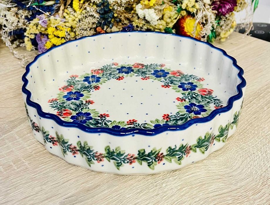 Ceramika Bolesławiec. Miska falowana 20 cm (2538)