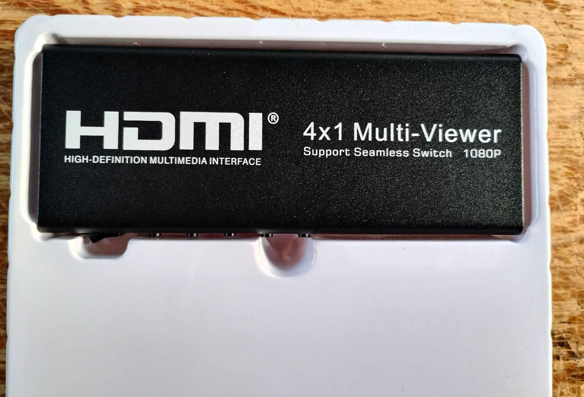 Hdmi 4X1 Multi-Viewer Switch Rozgałęźnik Jeden Ekran Z 4 Kamer