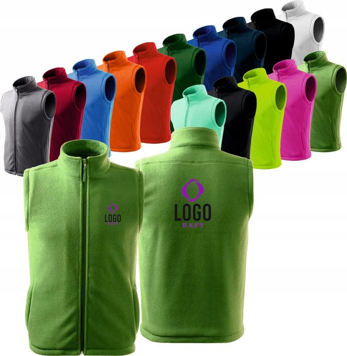 kamizelka polarowa z nadrukiem haftem logo 30 szt