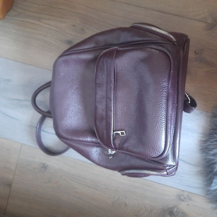 Рюкзак, шкіра, колір бордо