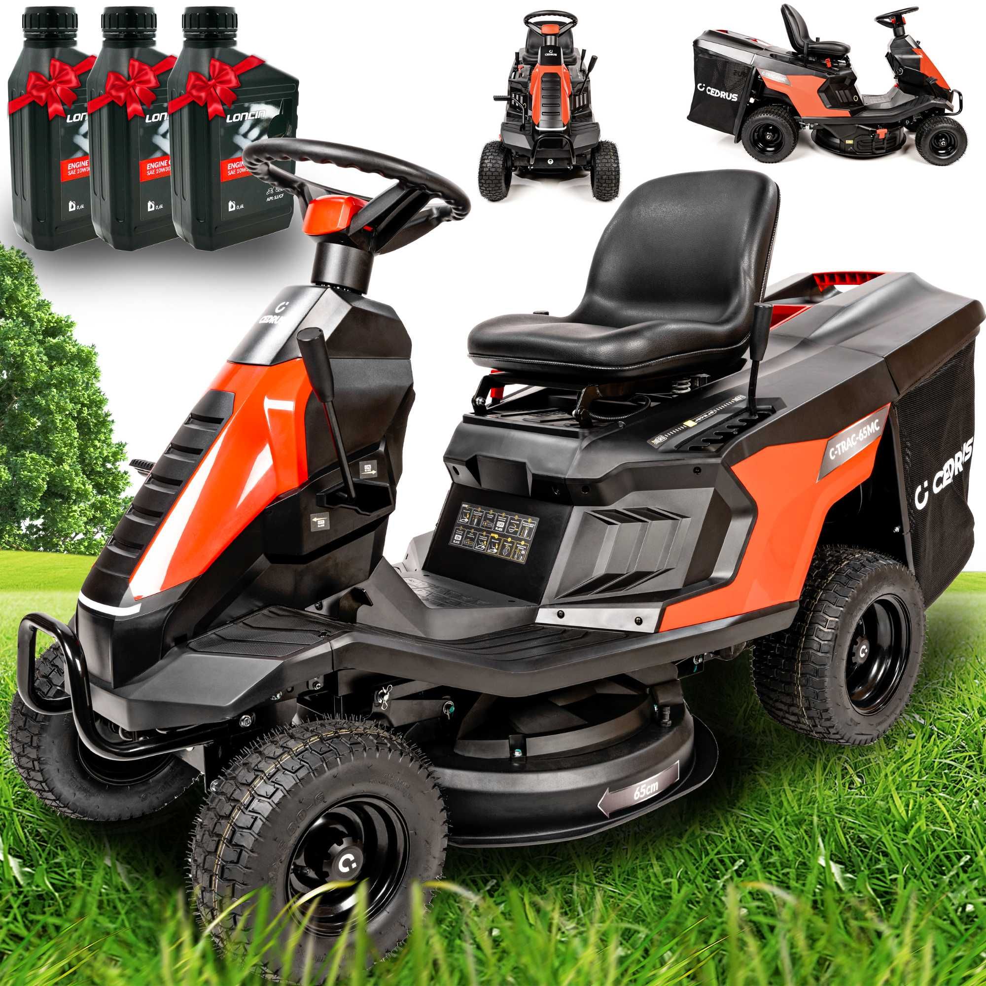 Traktorek kosiarka ogrodowa Cedrus C-TRAC-65MC rider traktor mały