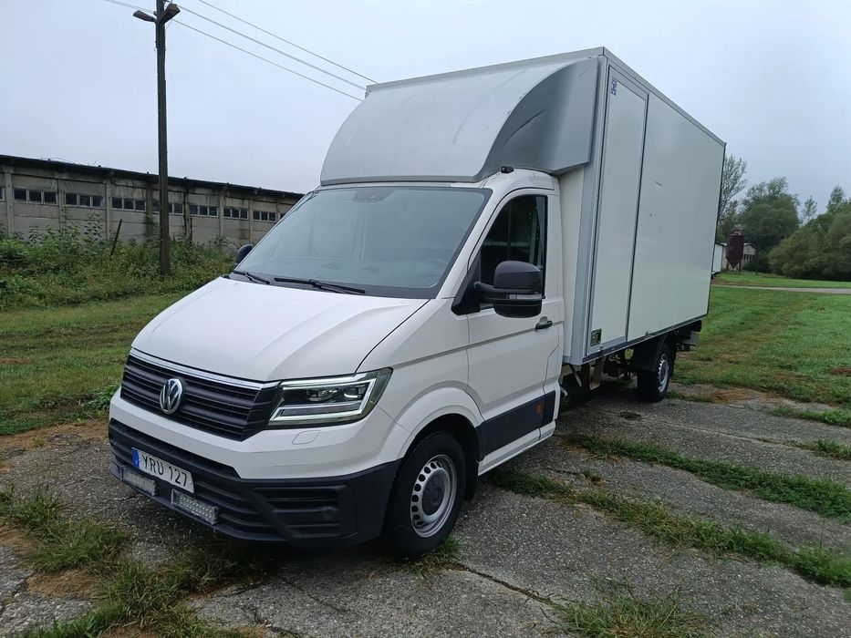 Volkswagen Crafter KONTENER+ winda ZEPRO (750kg) 2.0 diesel 177kM automat 2017 rok  WEBASTO, klimatronic, najdłuższy rozstaw osi 4,49, 100% ORG. PRZEBIEG