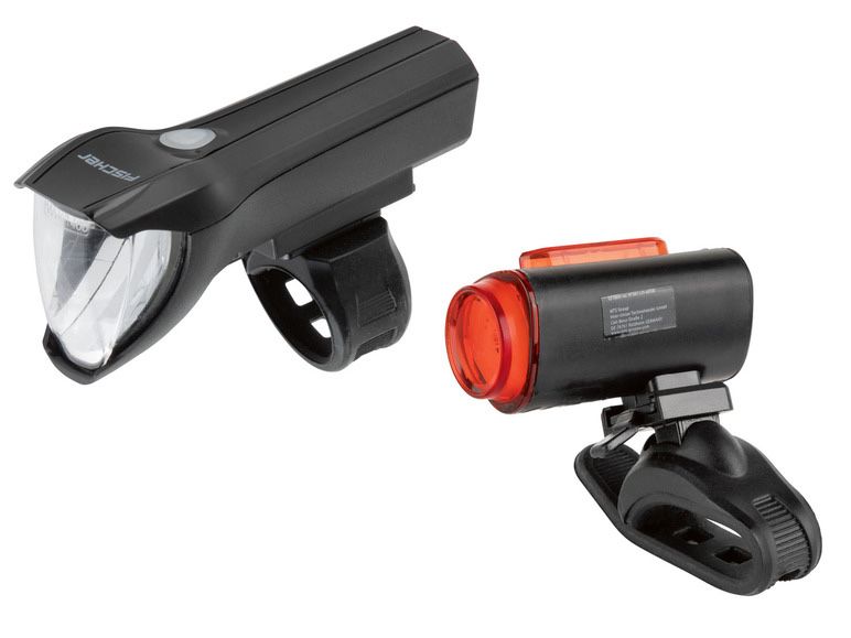 Набір світлодіодних USB ліхтарів для велосипеда 50 LUX Fischer