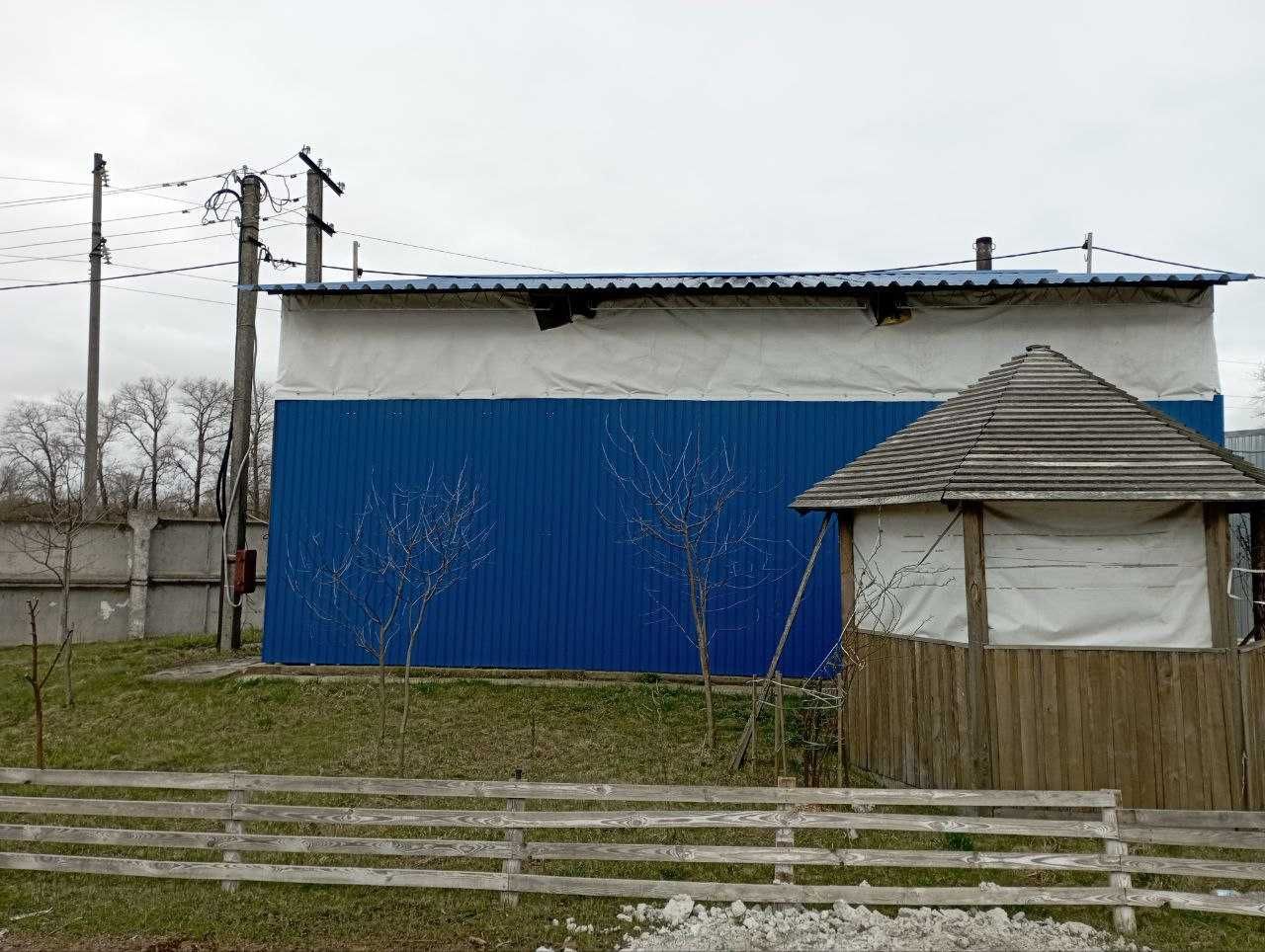 Металевий навіс (ангар), зі стінами 480 м2