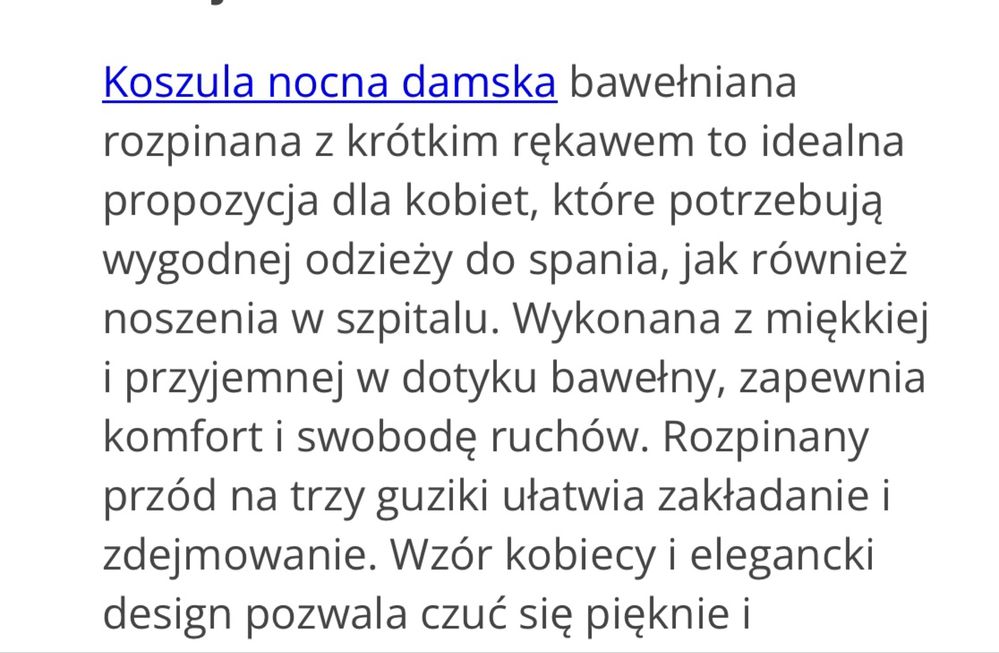 Koszula nocna Moraj 3XL bawełna