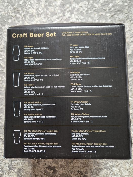 Набір бокалів для дегустації пива Maison Forine 4 шт.