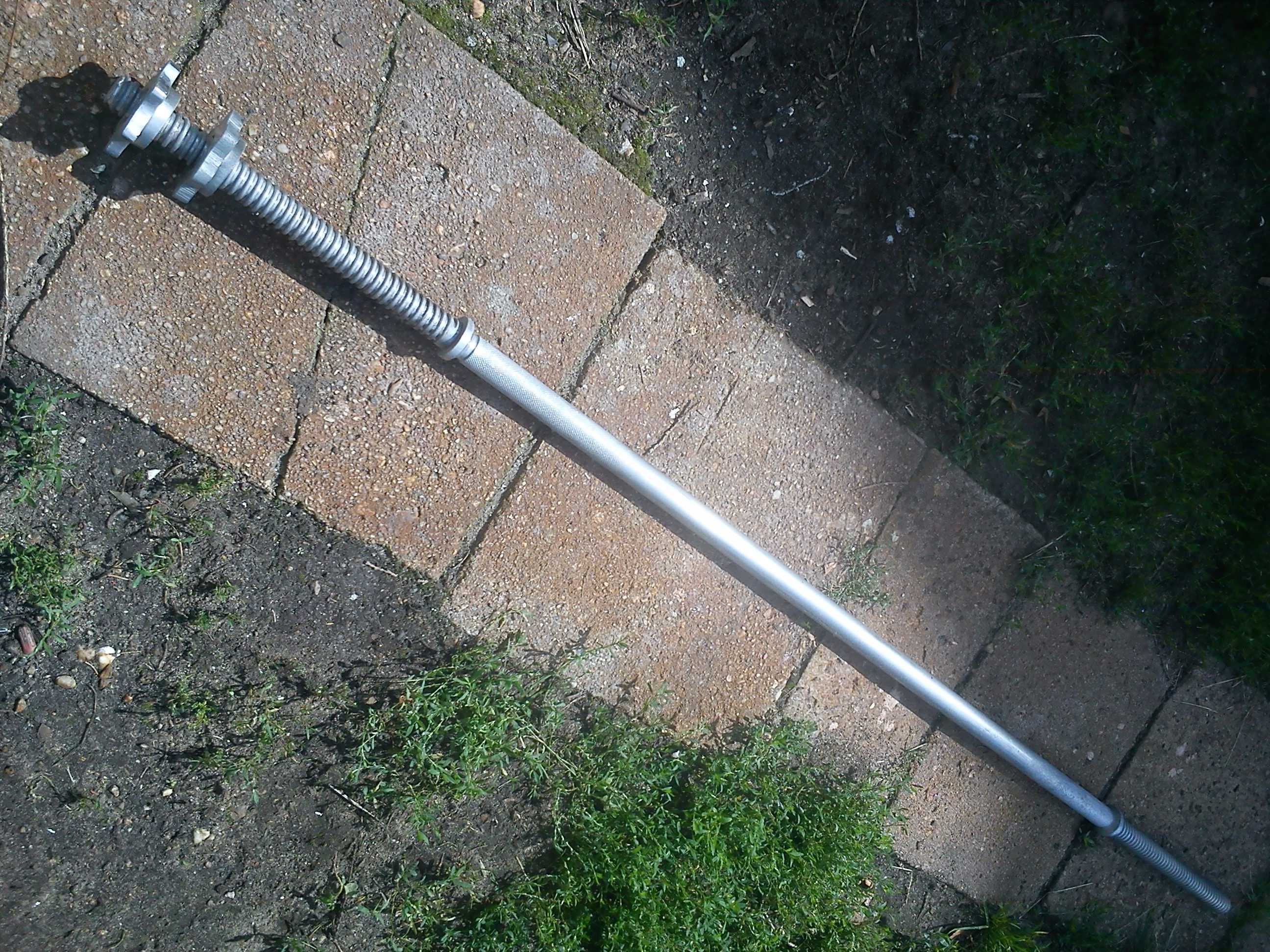 gryf prosty 152 cm fi 25 mm super stan ławeczka obciążenie