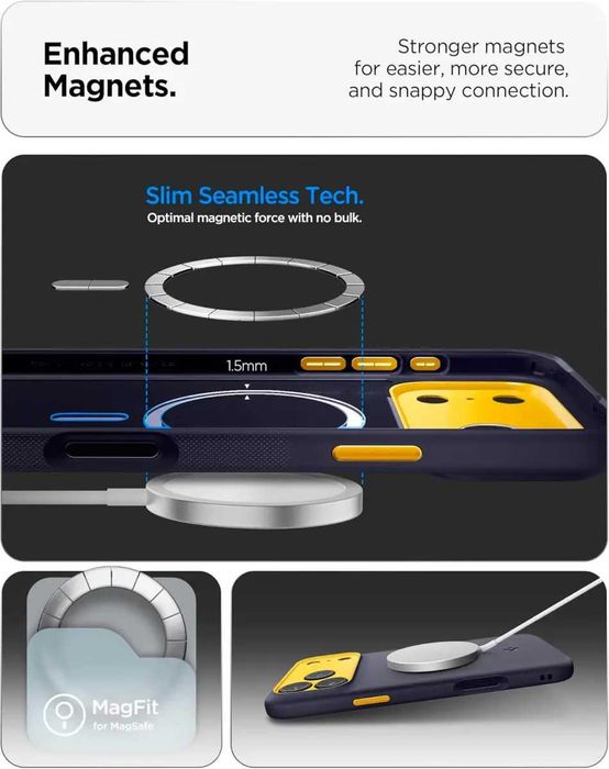 Чехол Spigen Nano Pop MagFit для iPhone 17 Pro Blueberry Navy