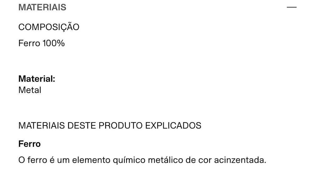Cadeirão de Metal H&M