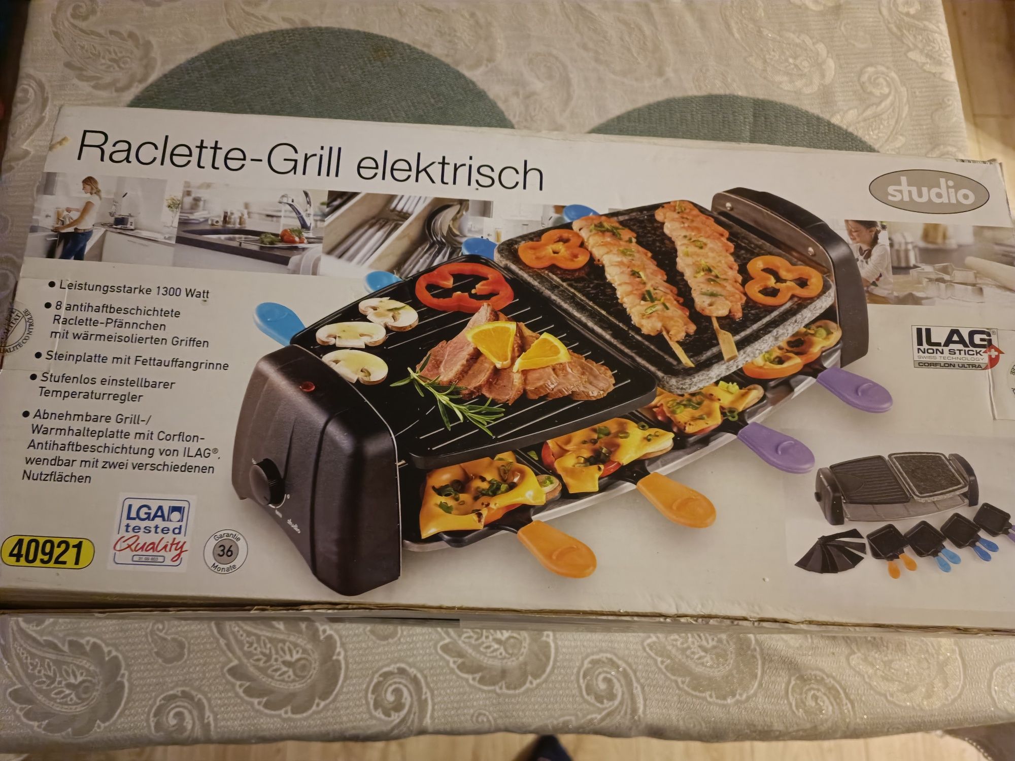 raclette grill elektryczny 8 osób 1300 W