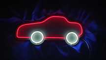 NEON LED autko samochód / dekoracja ścienna / lampka nocna / ozdoba