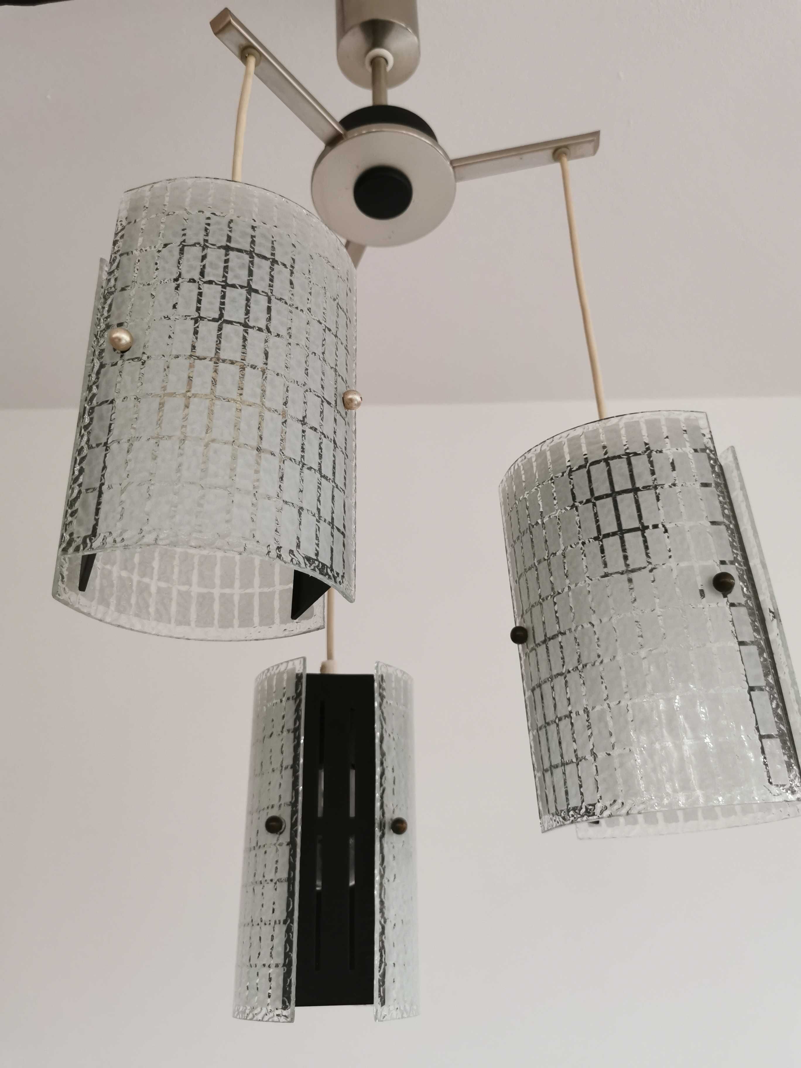 Lampa sufitowa w stylu MId Century, Niemcy '70, PRL Design, RETRO