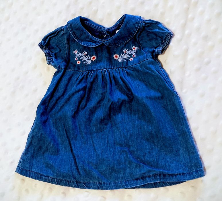 Vestido denim menina