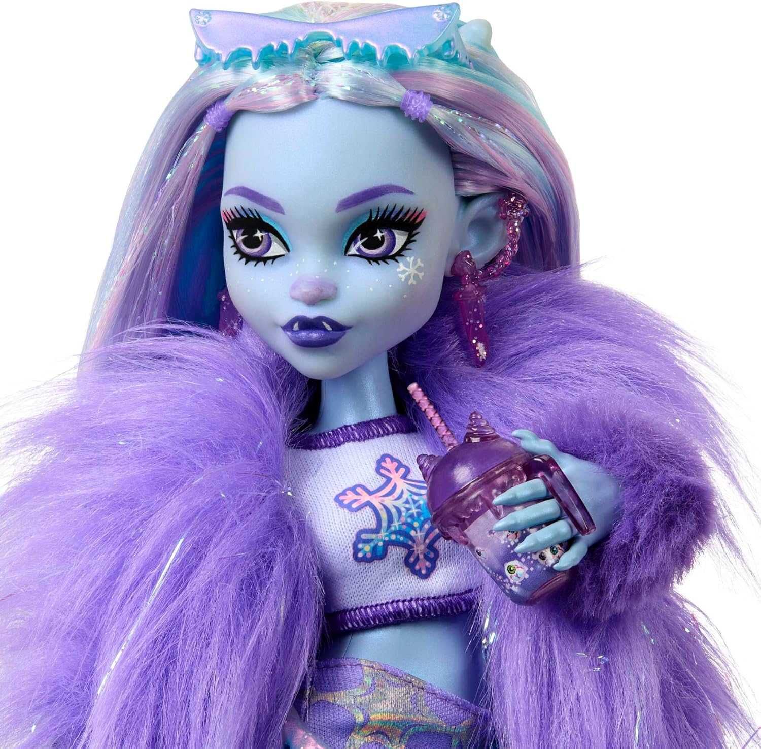 Лялька Монстр Хай Еббі Бомінейбл + мамонт Тундра Оригінал Monster High