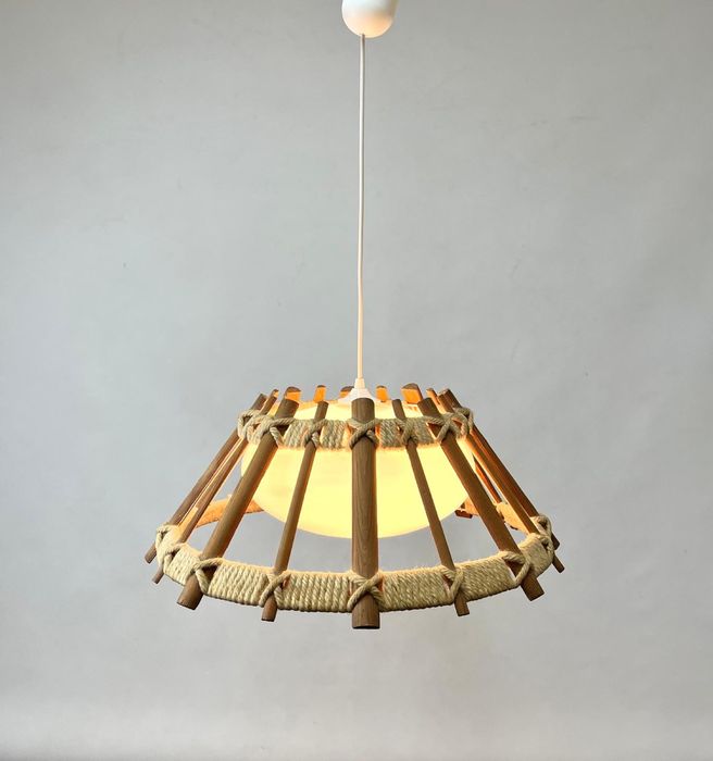 Candeeiro pendente vintage escandinavo, anos 70