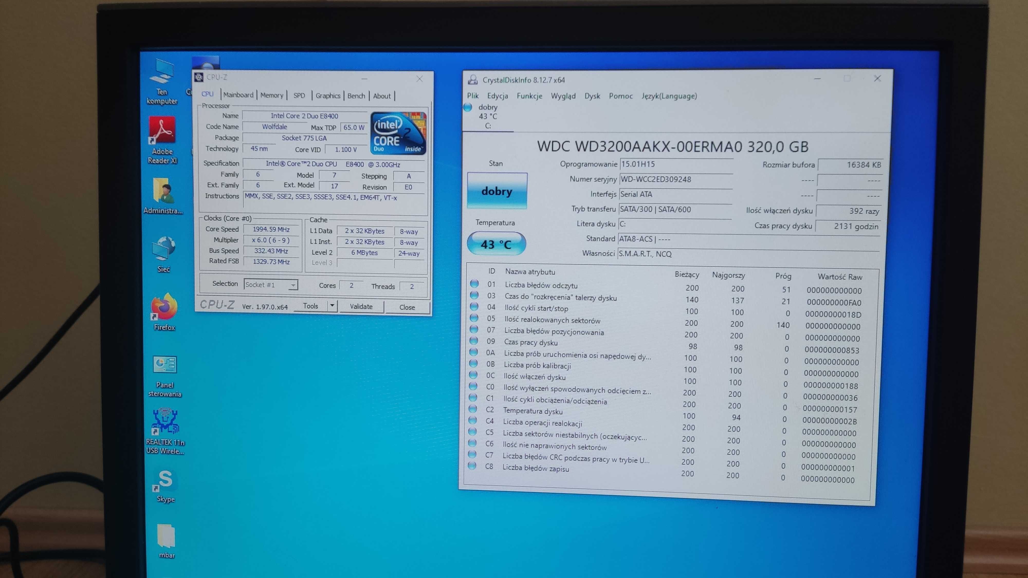 Sprzedam sprawny używany komputer DELL Optiplex 760 z monitorem