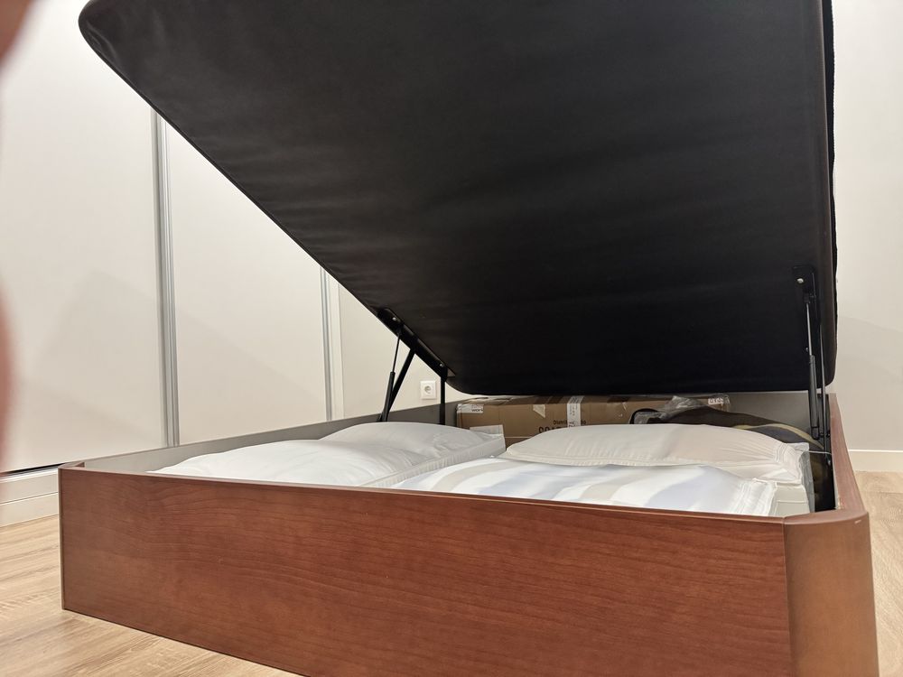 Cama sommier pikolin 190x140 + colchão perfec sleep deluxe