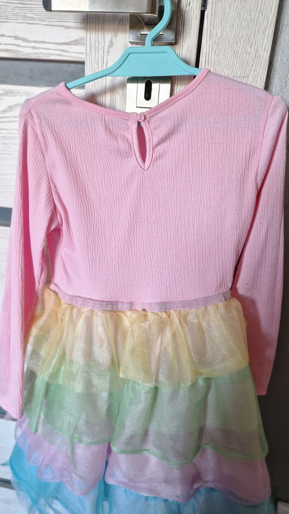 Sukienka H&M r 122/128 różowe