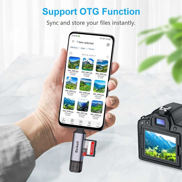 Czytnik kart USB 3.0 i USB C, Adapter kart pamięci, spp666