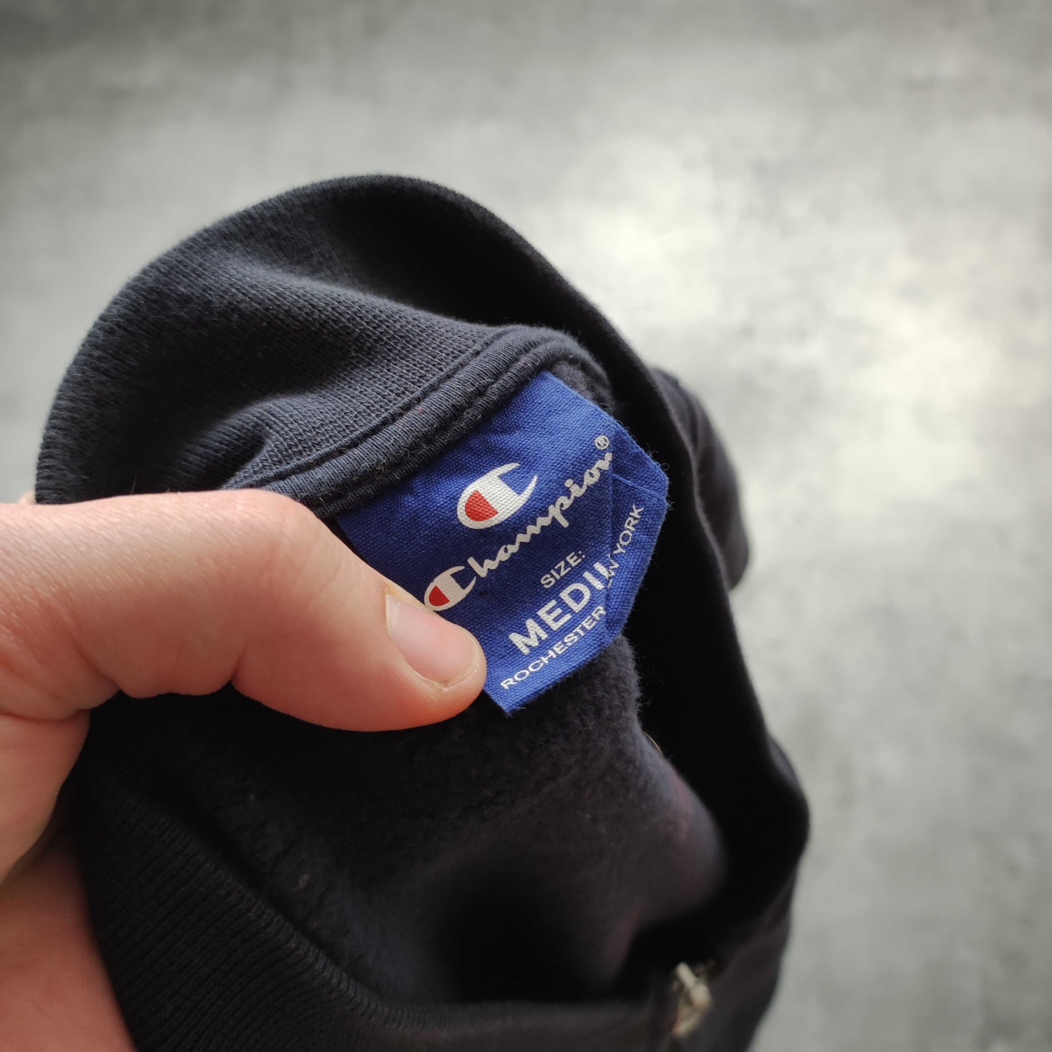 MĘSKA Bluza PREMIUM Sportowa Granatowa Suwak Champion Bomberka Casual