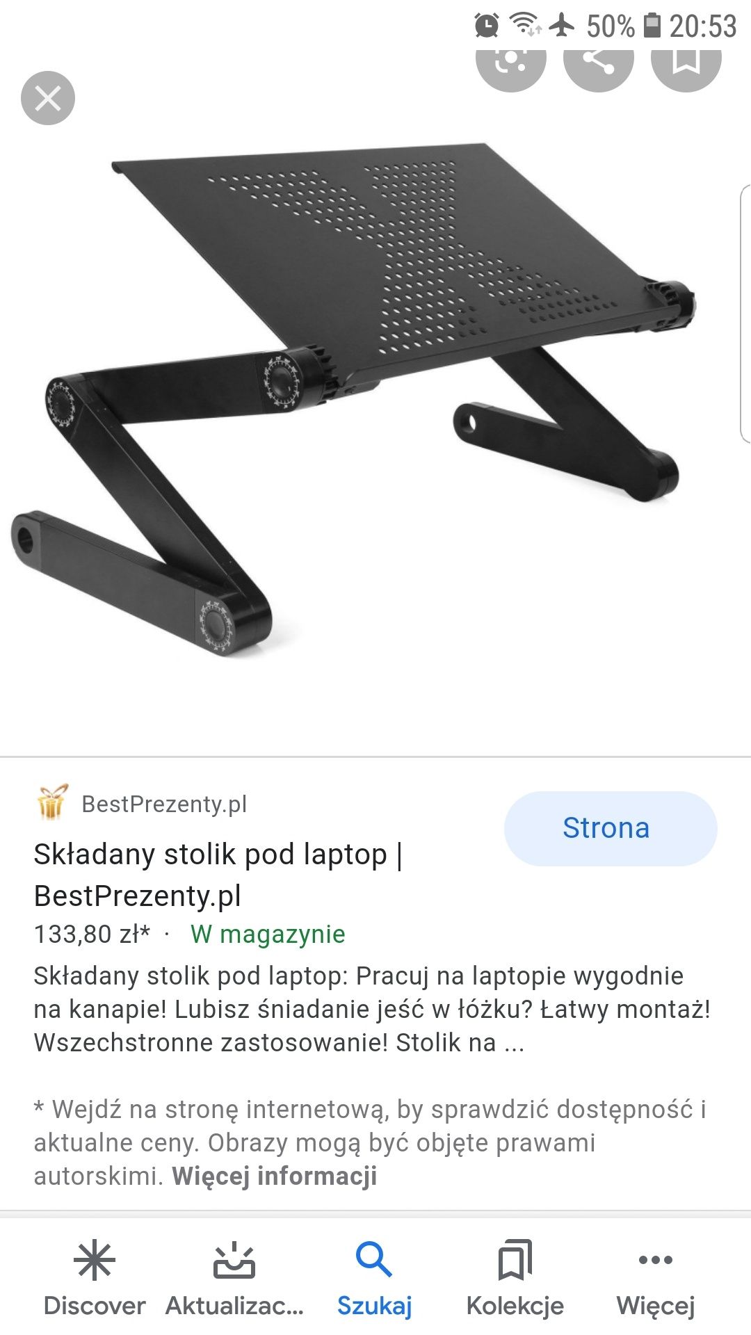 Stolik pod laptopa