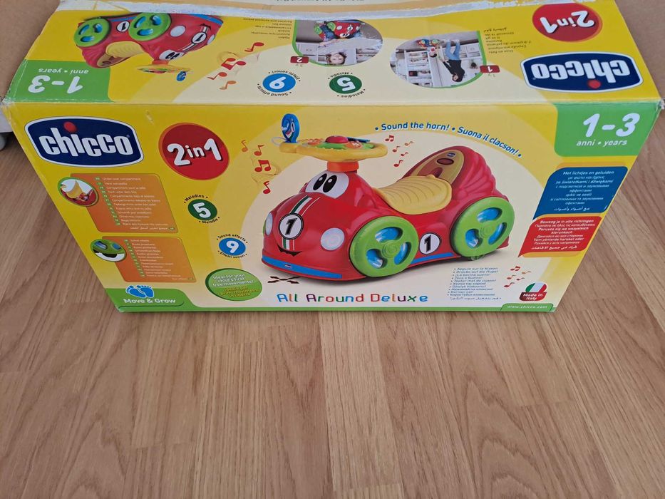Cavalgavel Chicco 2 in 1 com música e pega