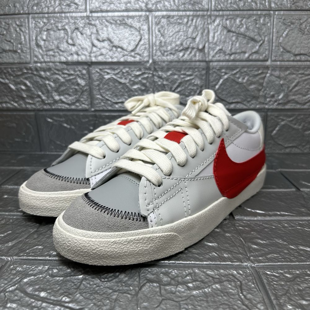 Чоловічі кросівки Nike Blazer Low 77 Jumbo Grey/Red Dq8769-100