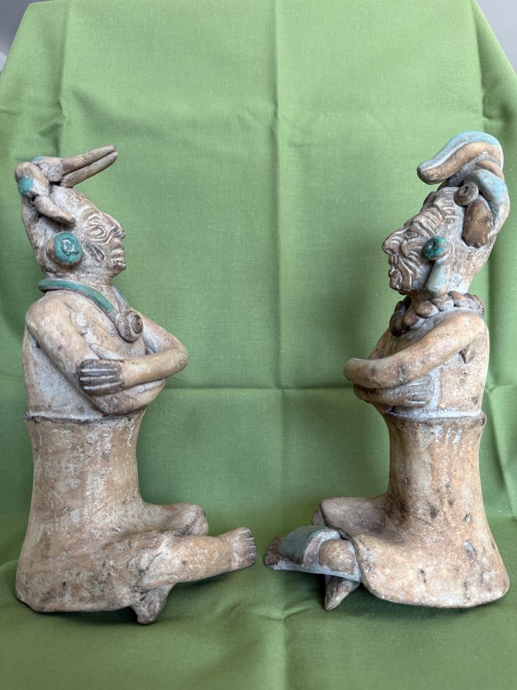 Par de estatuetas Maias/Mexicanas (originais)