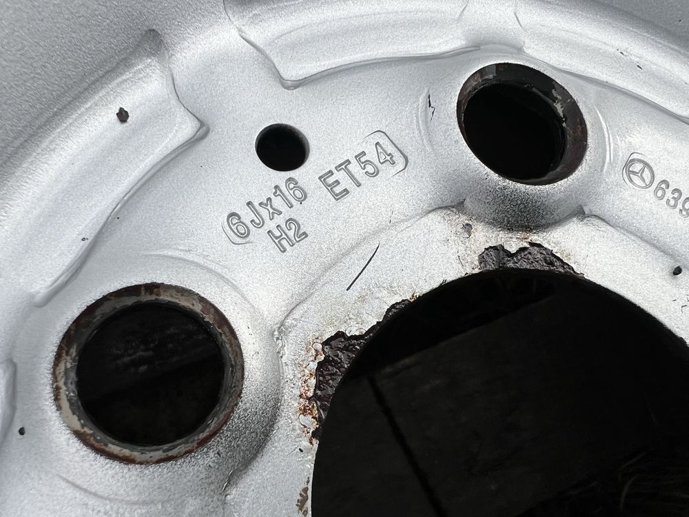 4xfelga stalowa 16” MERCEDES (5x112 ET54)