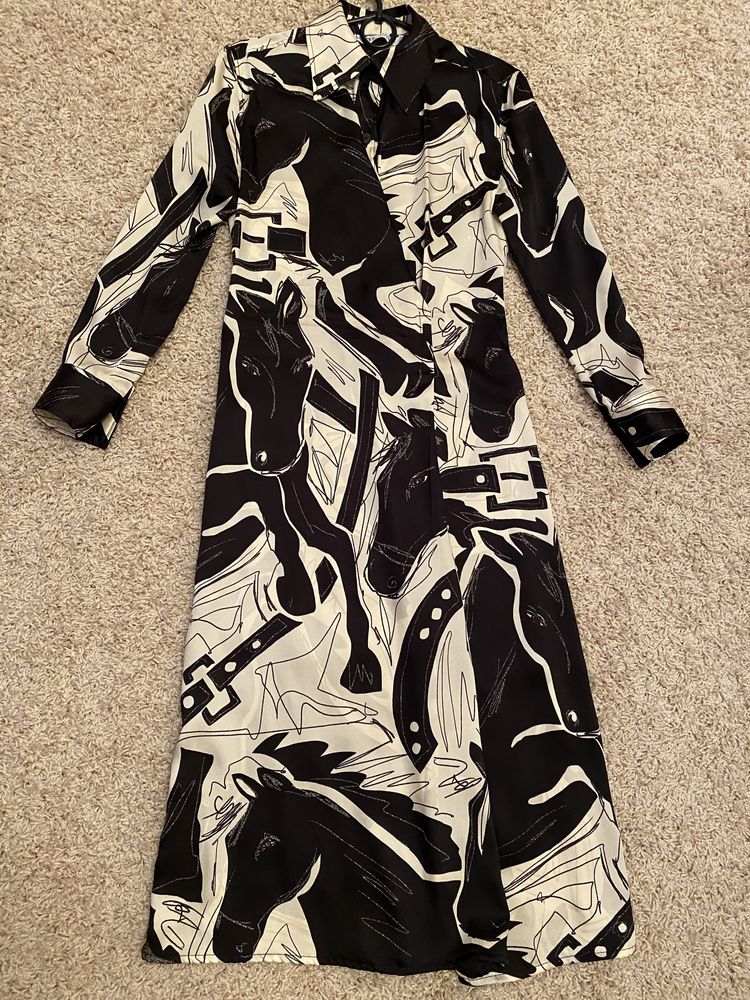 Платье рубашка zara