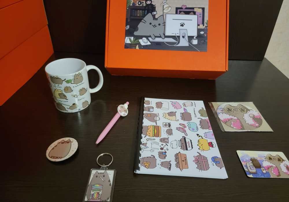 Подарунковий бокс Pusheen • Набір кіт Пушин • Pusheen cat