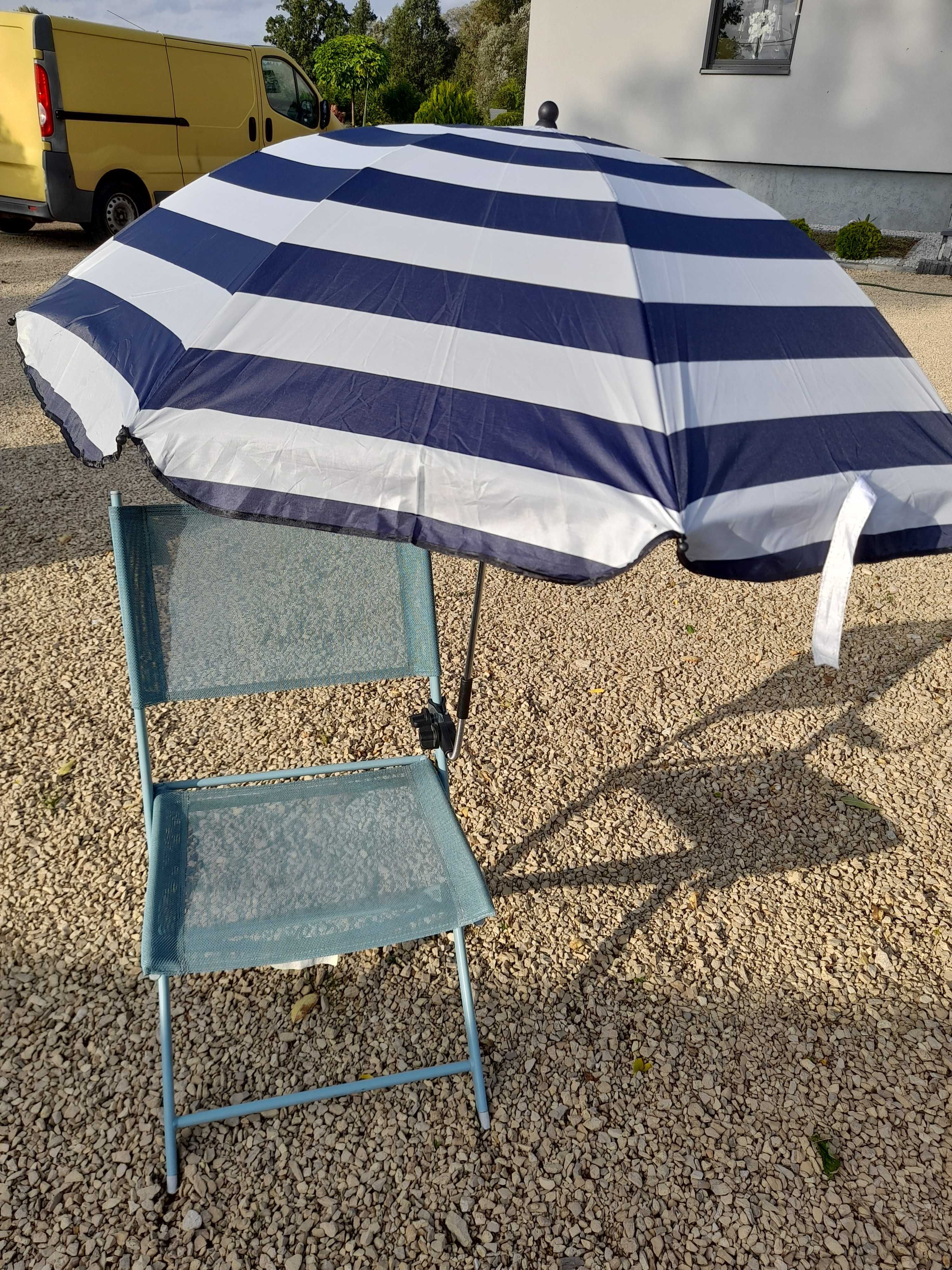 Parasolka plażowa do leżaka, wózka 100cm Nowa
