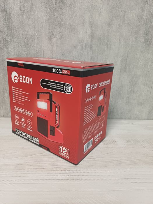 Портативна зарядна станція Edon ED-NB21/300B з АКБ 300 Вт