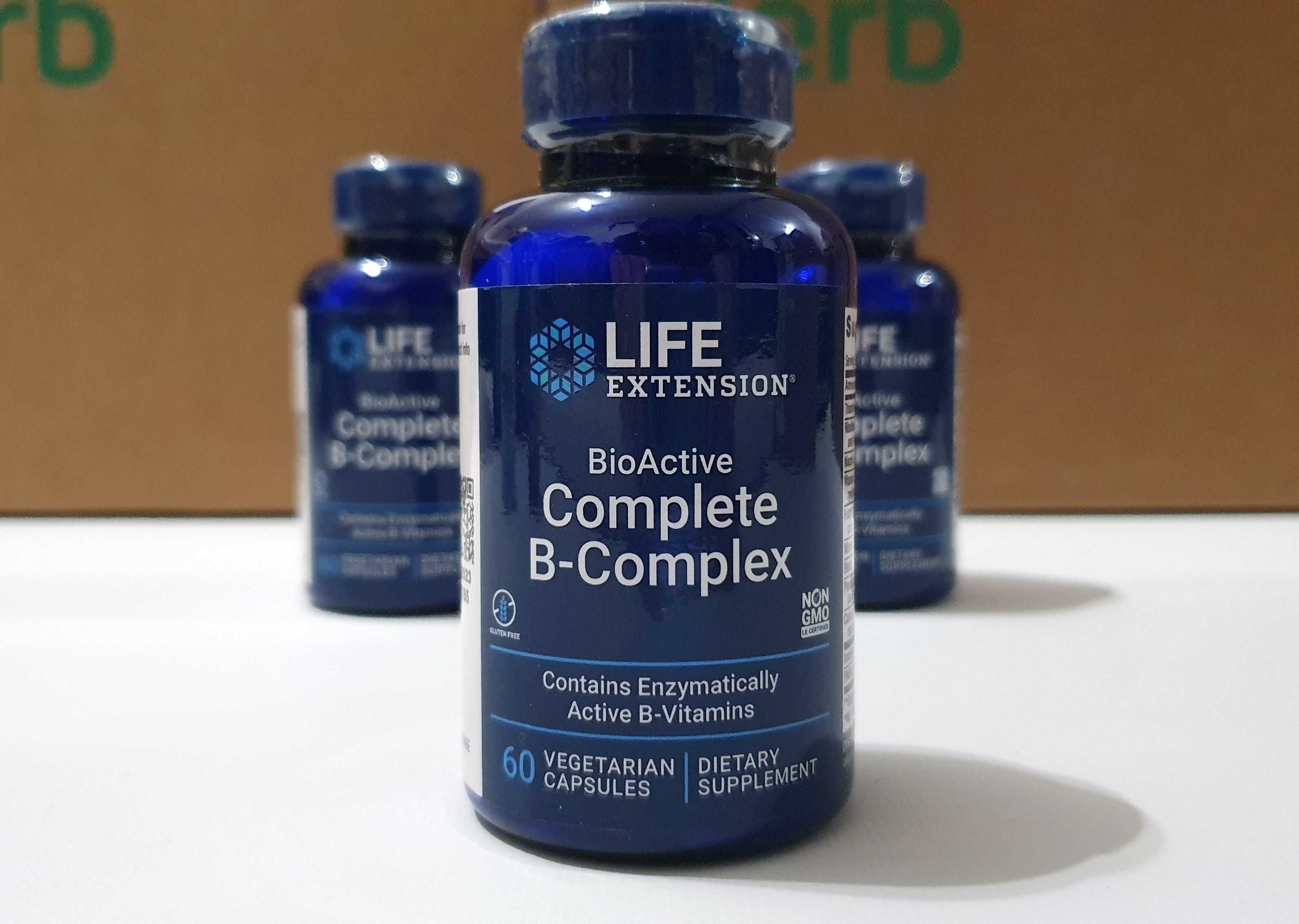 Вітаміни групи B, BioActive сomplete b-complex, Life Extension, 60 шт