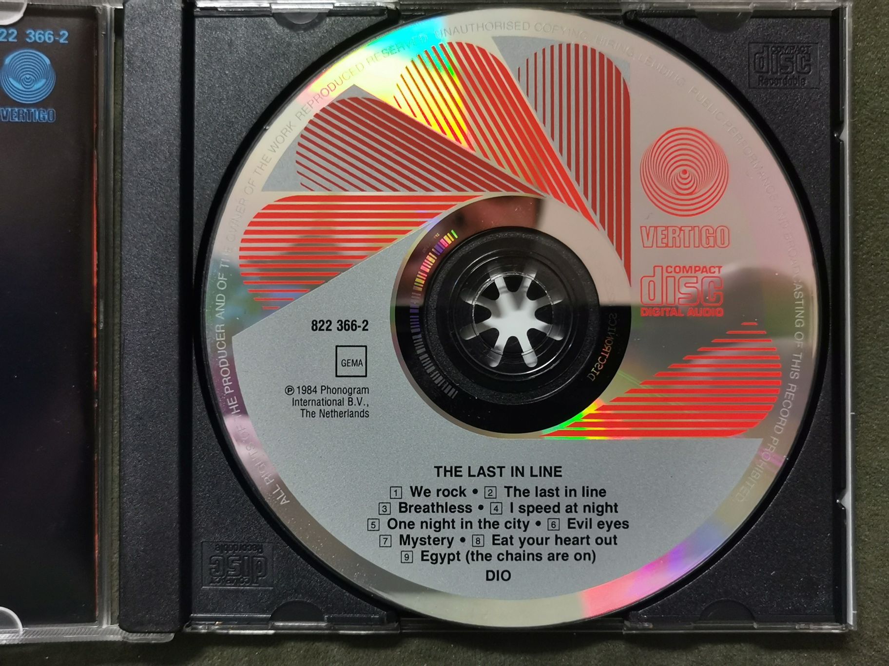 Dio - The Last in Line. 1984 Polydor.