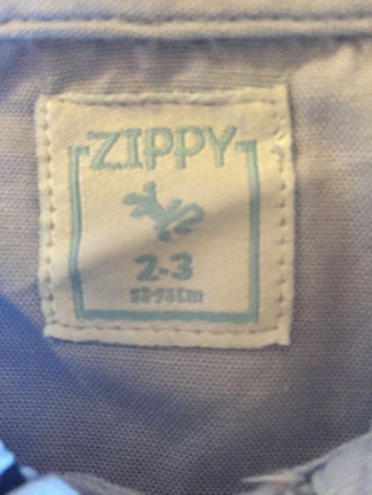 Camisa zippy 2-3 anos azul menina
