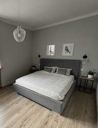 Łóżko tapicerowane z wezgłowiem, pojemnikiem Agata BRW Ikea 160 cm