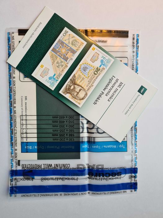 Banknot 20zł - 100. Rocznica Utworzenia Legionów Polskich - SECURE BAG