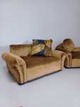 Złote legowisko kanapa sofa dla psa kota