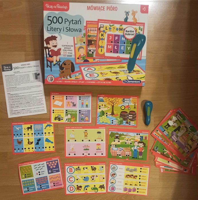 Mówiące Pióro 500 pytań- litery i słowa