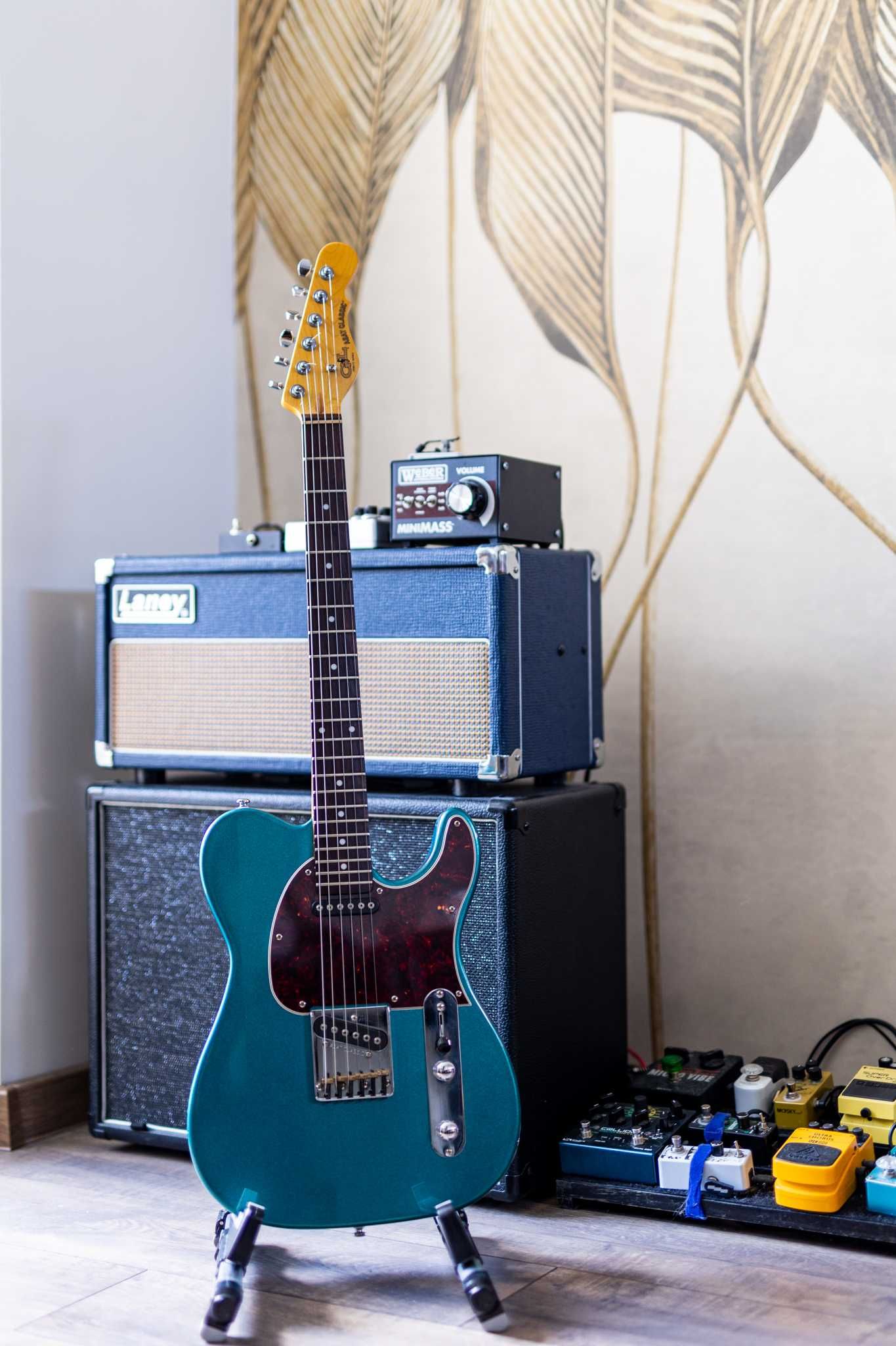 Gitara Elektryczna G&L Tribute ASAT Classic Emerald Blue Telecaster