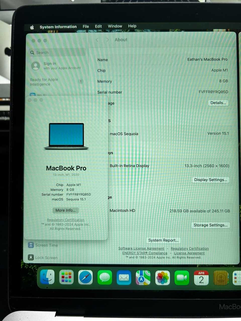 Laptop Apple MacBook Pro M1