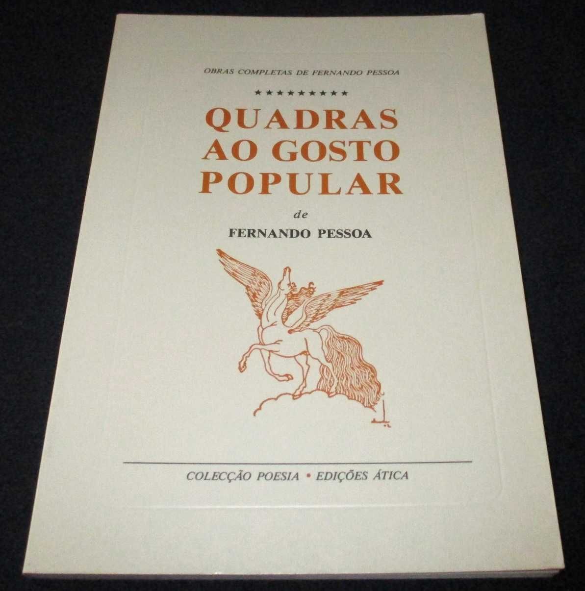 Livro Quadras ao gosto popular Fernando Pessoa Ática